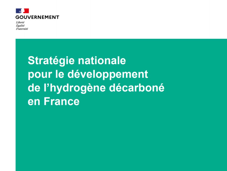 Hydrogène vert : le Gouvernement dévoile sa stratégie