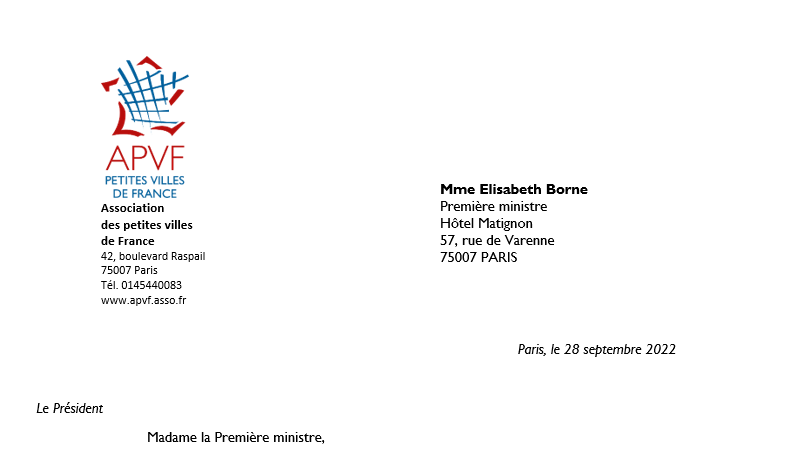 Courrier à la Première Ministre : l'APVF alerte sur les risques d'un "blackout territorial"