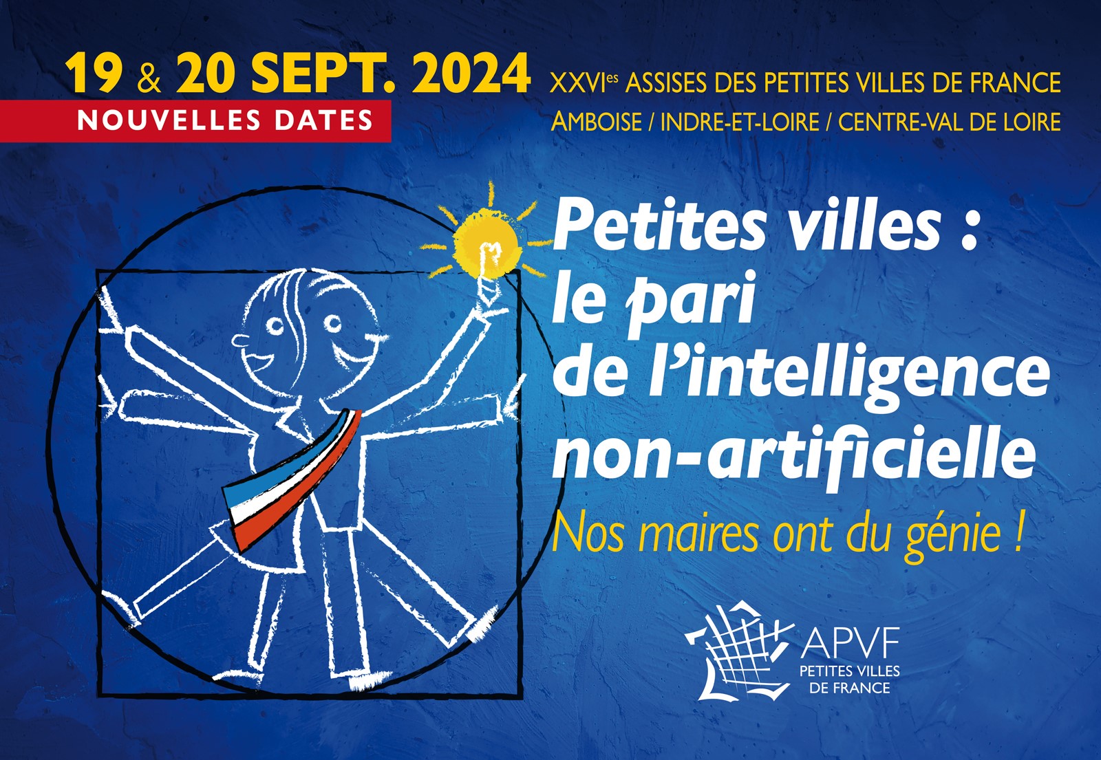 Report des Assises des petites villes aux 19 et 20 septembre 2024 à Amboise