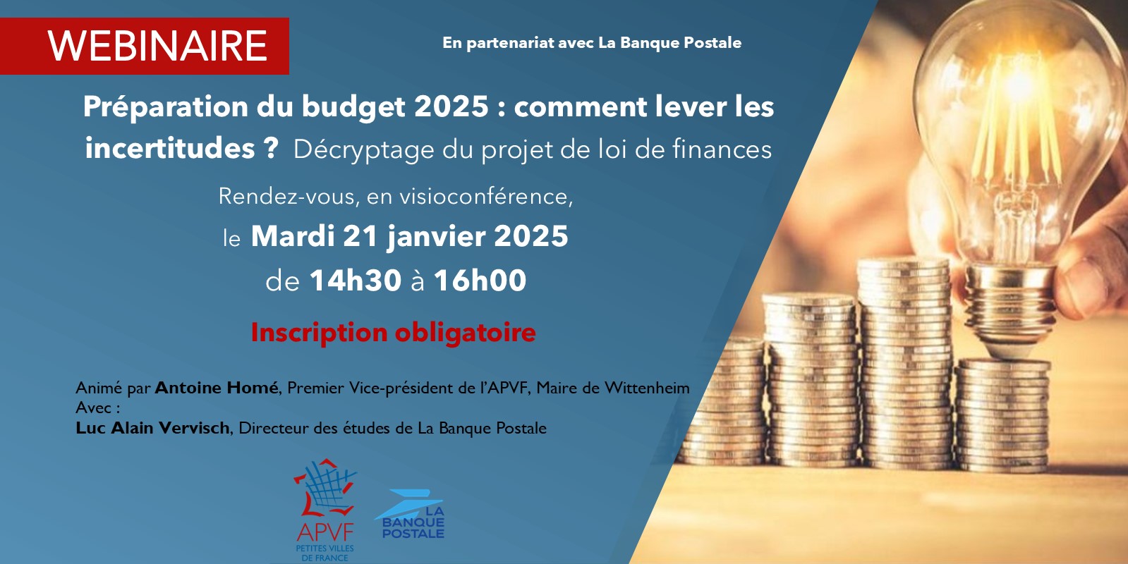 Webinaire "Préparation du budget 2025 : comment lever les incertitudes ?"