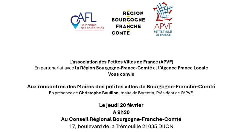 Rencontres des Maires de petites villes de Bourgogne-Franche-Comté